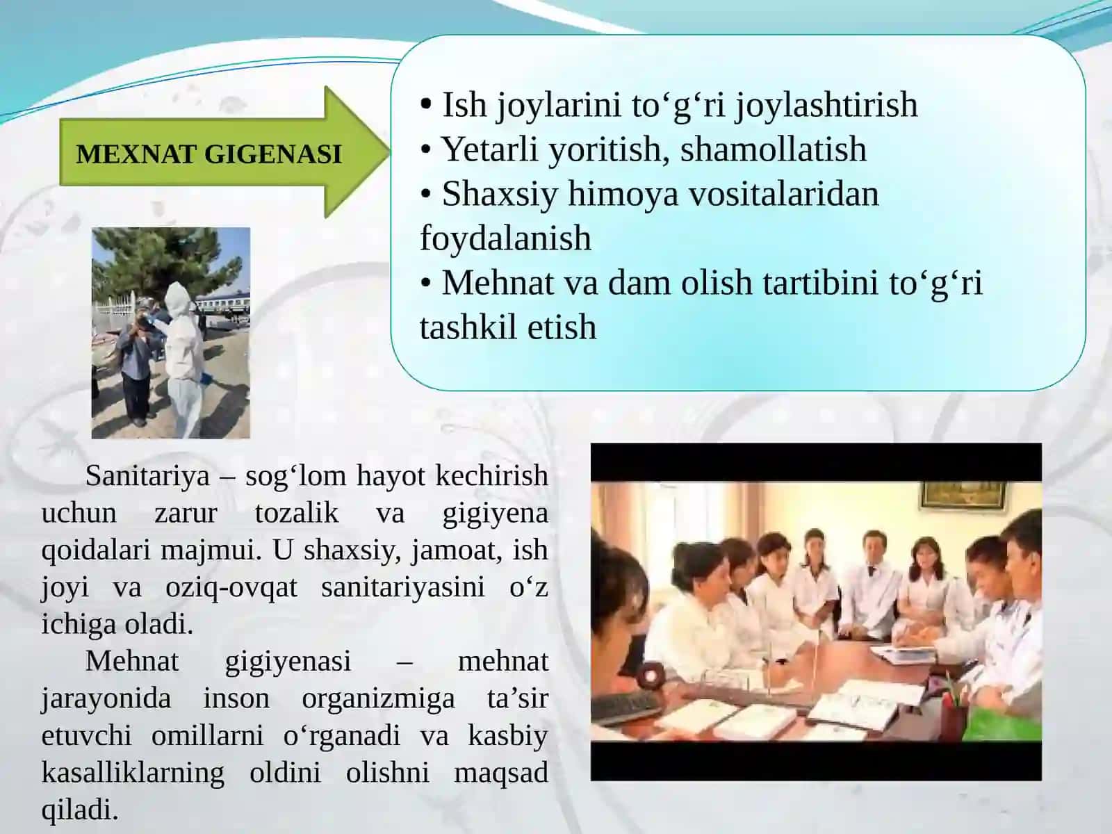 Mexnat gigiyenasi 2