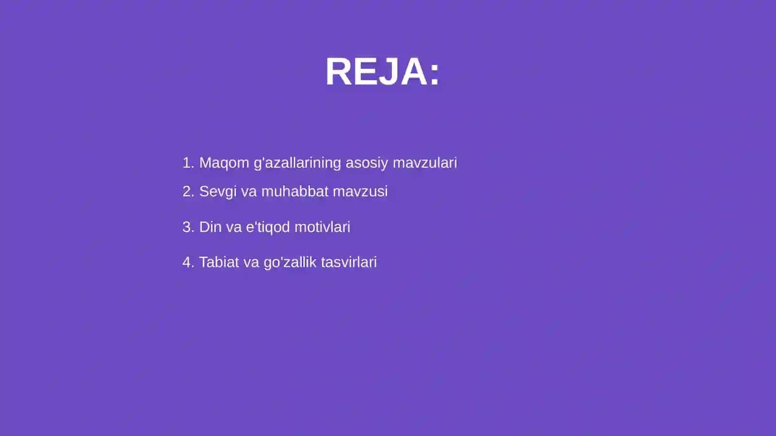 Maqom g'azallarida mavzu xilma-xilligi 2
