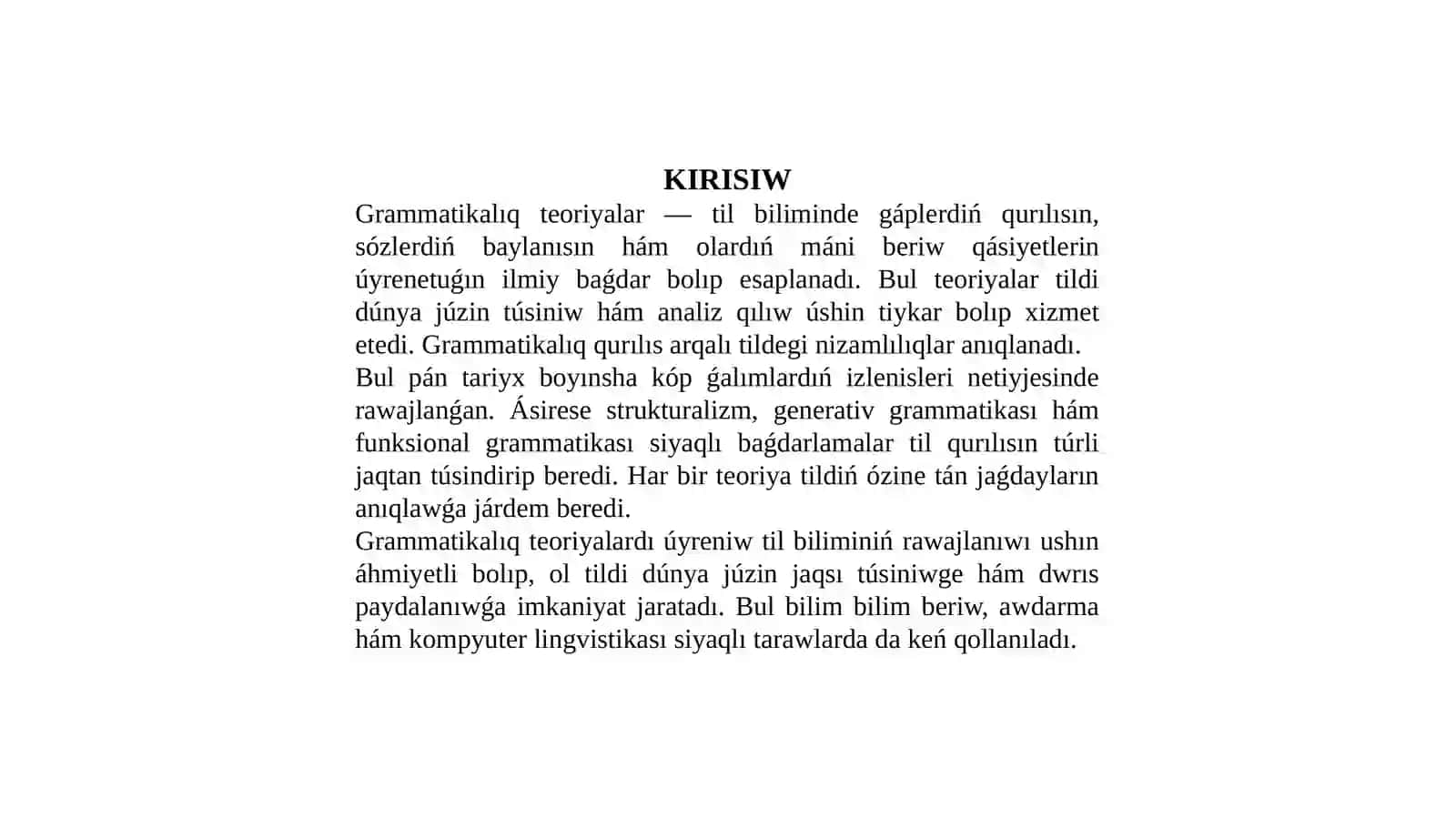GRAMMATIKALÍQ TEORIYALAR 2