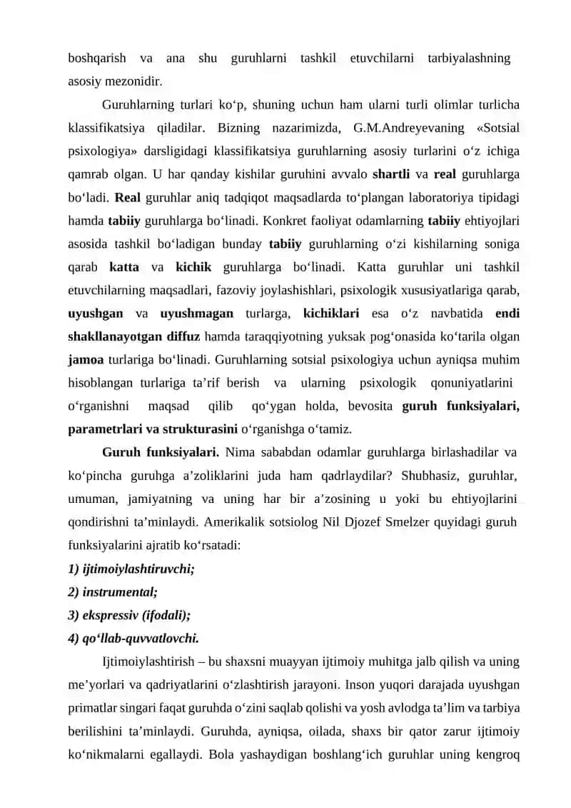 SOTSIAL PSIXOLOGIYADA GURUHLAR MUAMMOSI 2