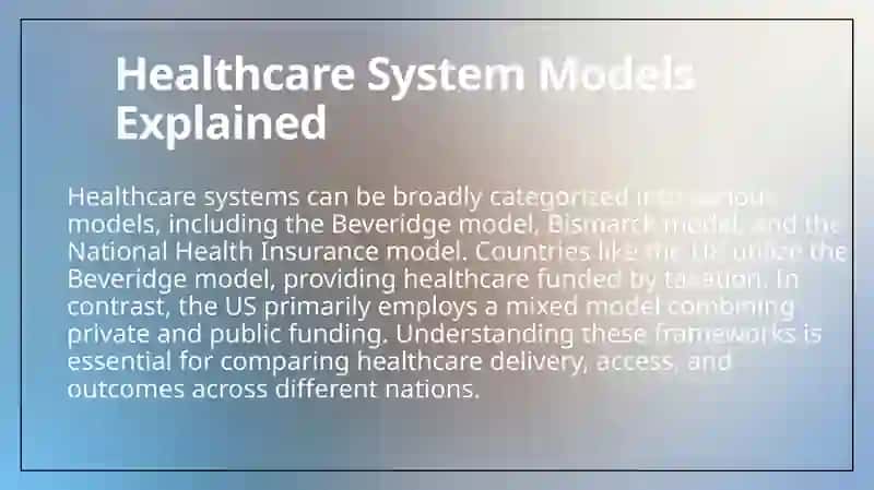Compare the healthcare systems of your own contry and on English speking country,and identify the differences and similarities 2