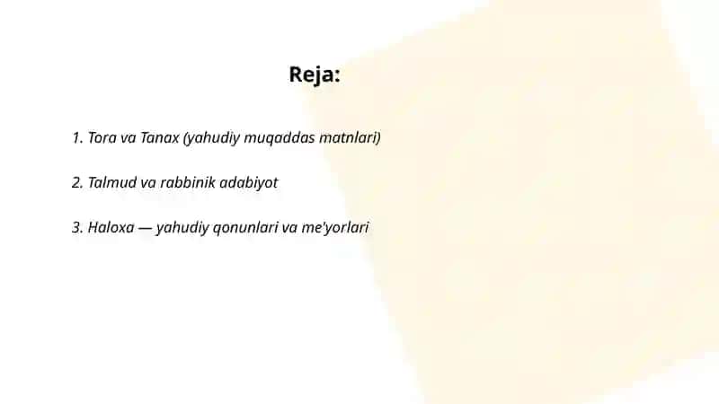 Tora va Tanax (yahudiy muqaddas matnlari) 2