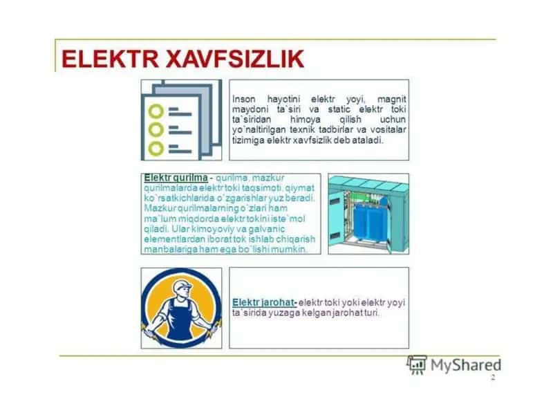 Elektr toki bilan ishlaganda xavfsizlik choralari 2