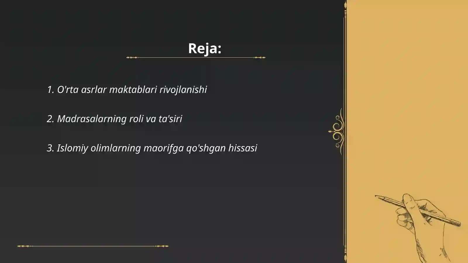 O'rta asrlar maktablari rivojlanishi 2