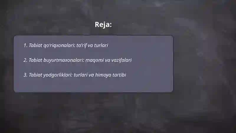Tabiat qoʻriqxonalari: taʼrif va turlari 2