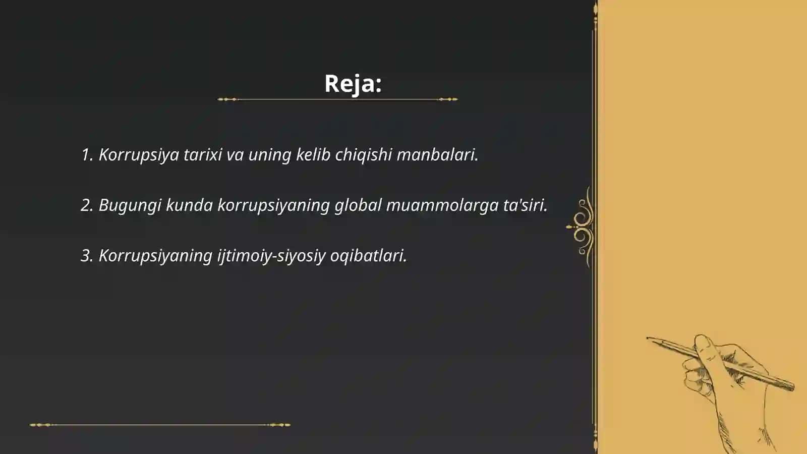 Korrupsiya tarixi va uning kelib chiqishi manbalari 2