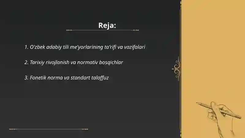 O'zbek adabiy tili me'yorlari 2