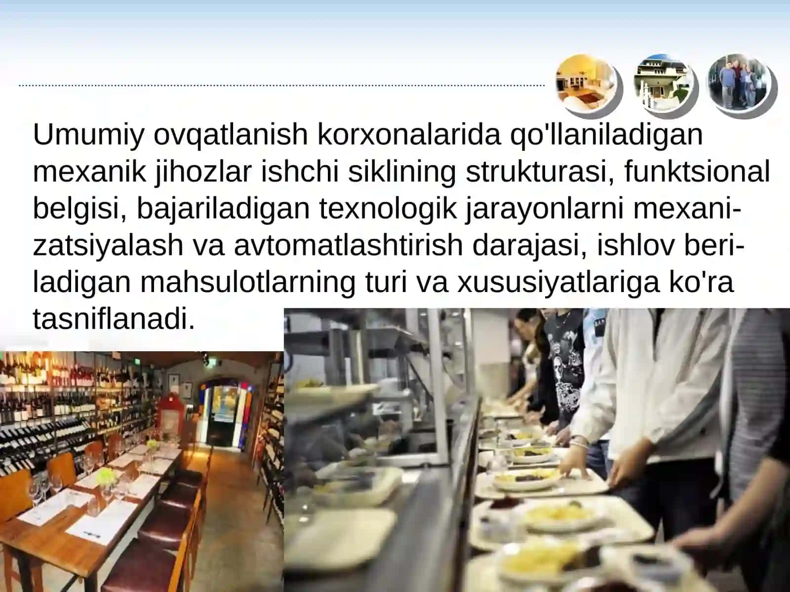 Xizmat ko'rsatishda mexanik jarayonlar va jihozlar 2