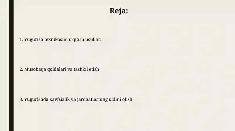Yugurish texnikasi 2