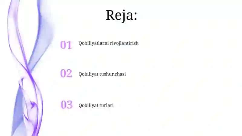 Qobiliyat va uning turlari 2