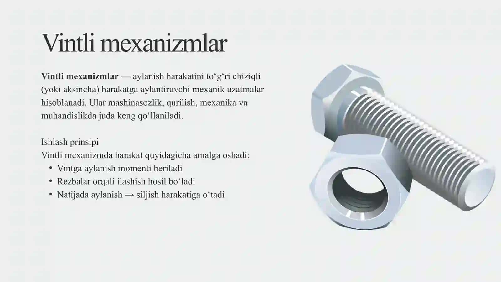 Vintli mexanizmlar 2