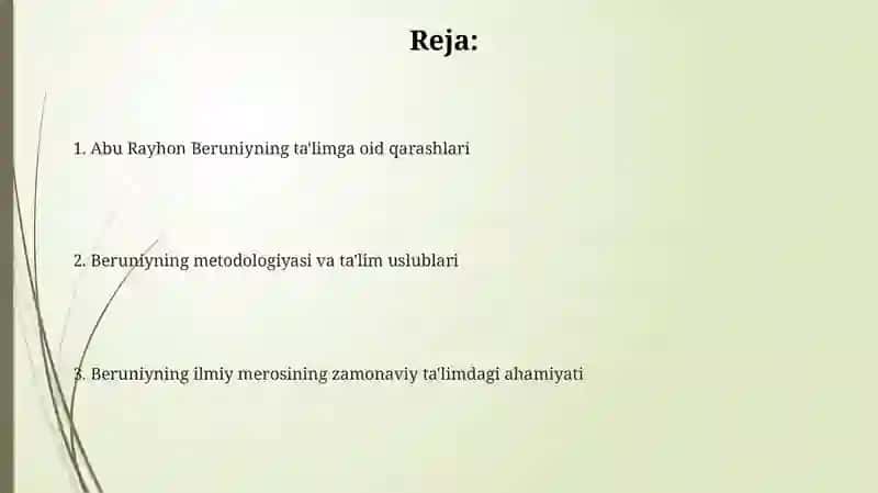 Abu Rayxon Beruniyning pedagogik qarashlari 2