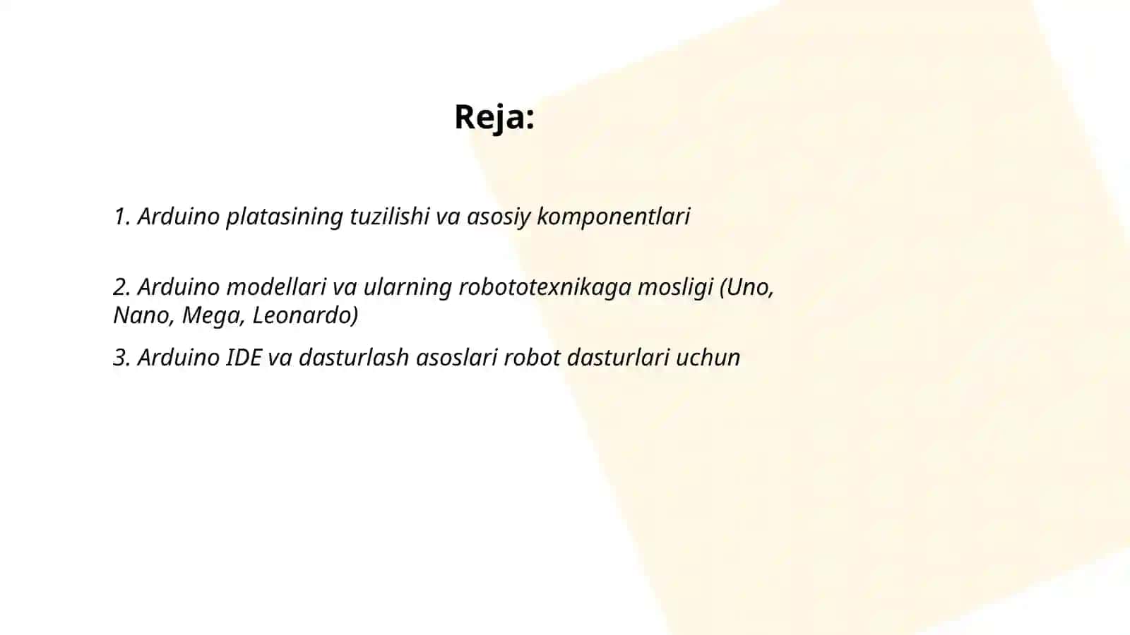 Arduino platasi 2