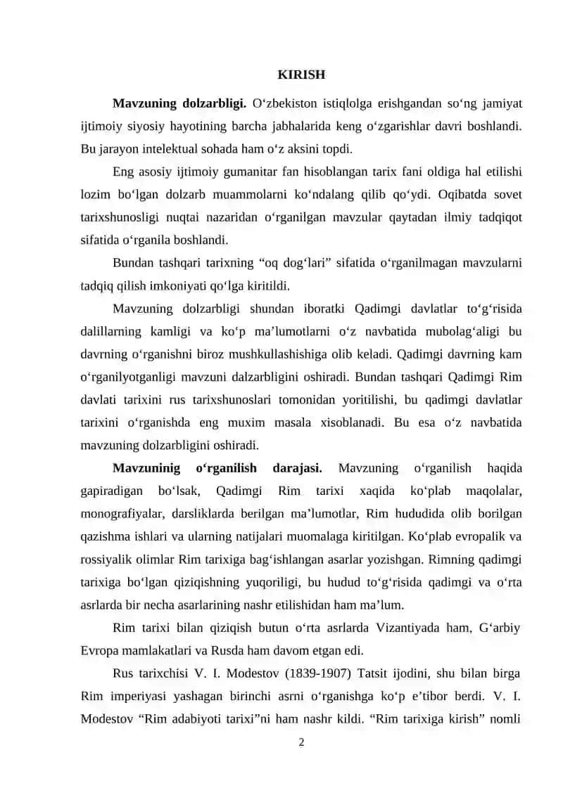RUS TARIXSHUNOSLIGIDA QADIMGI RIM TARIXINING O‘RGANILISHI 2
