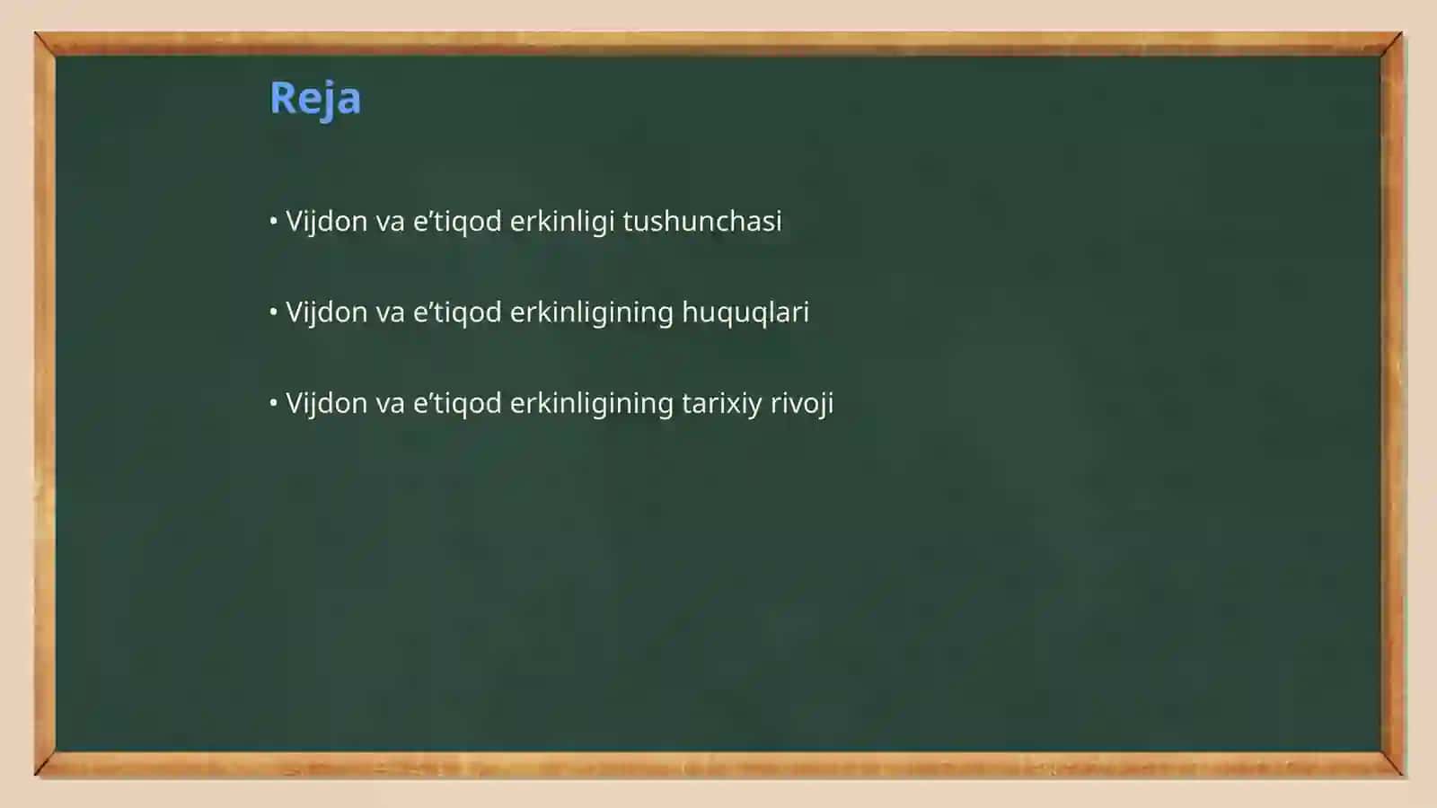 Vijdon va eʼtiqod erkinligining taʼrifi 2