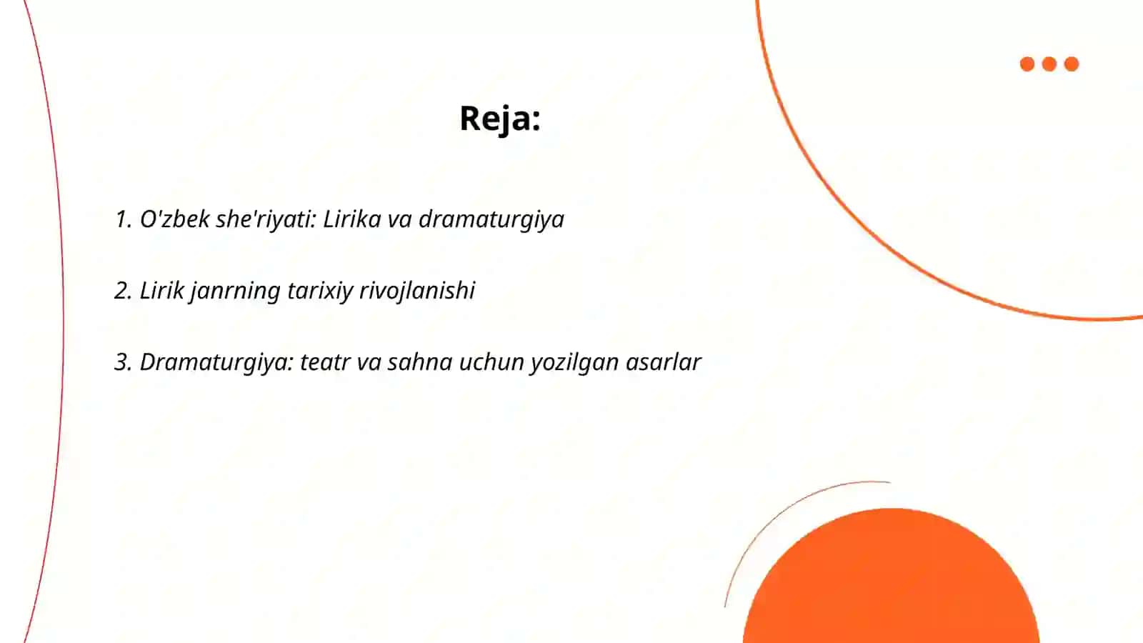 Lirik va drammatik tur janrlari 2