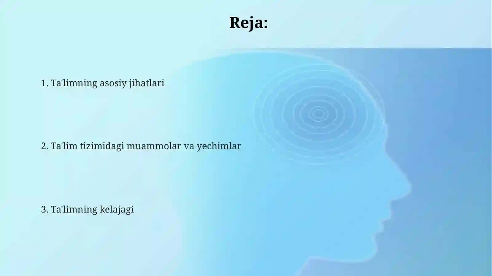 Tarbiya fanini oʻziga xosliklari 2