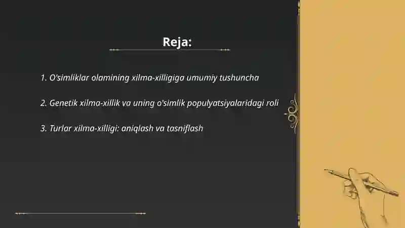 O'simliklar olamining xilma-xilligi 2