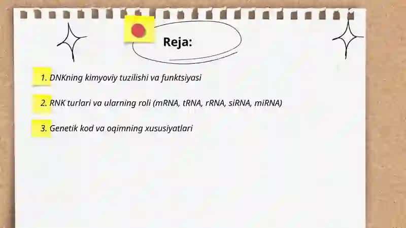 Irsiyatning molekulyar asoslari 2