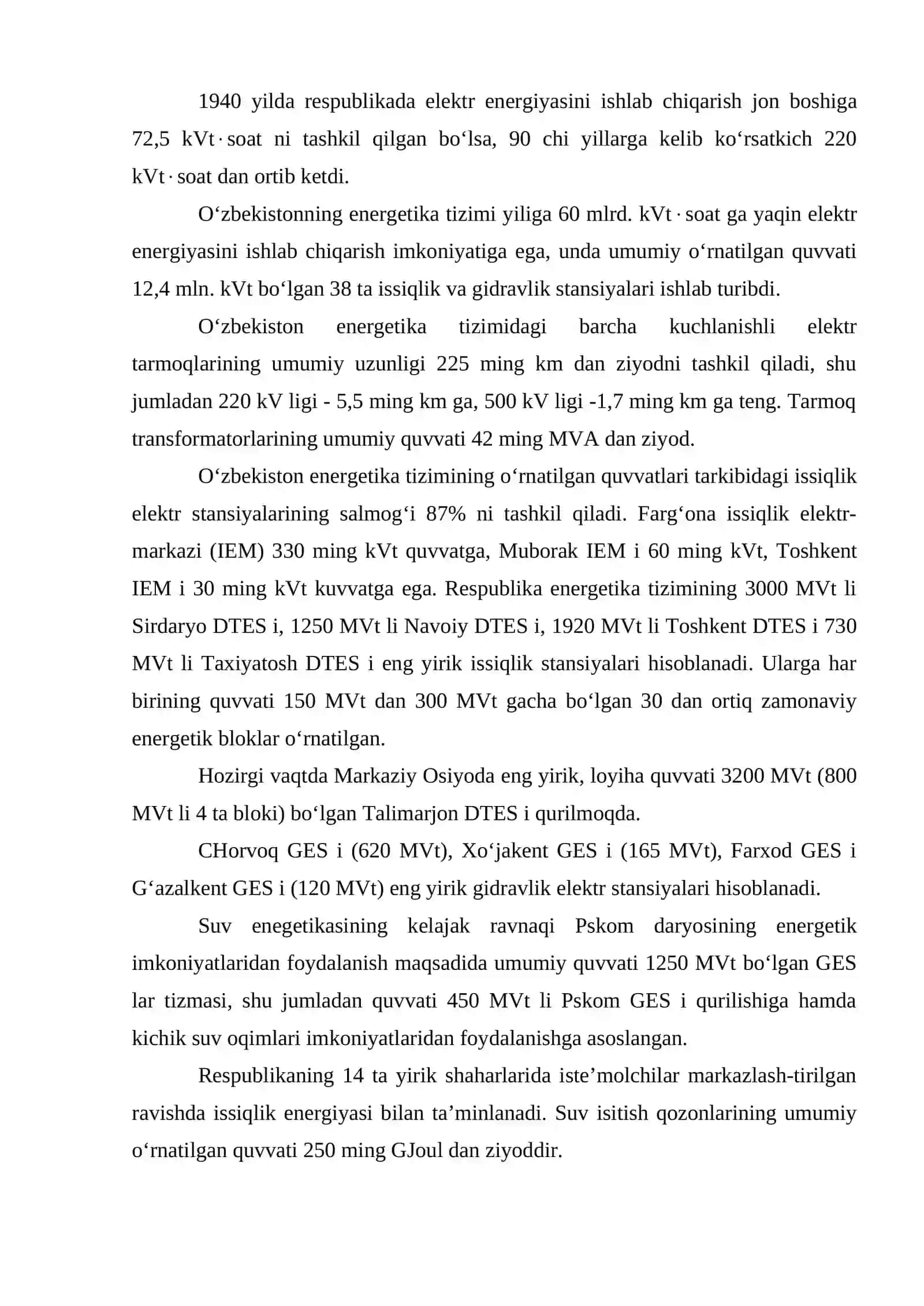 Ishlab chiqarish va maishiy hayotda energetika 2
