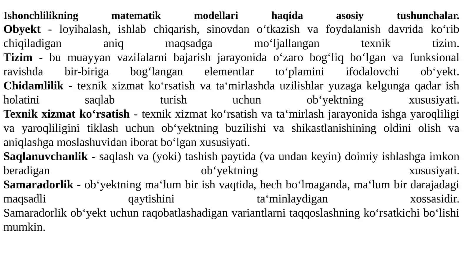 ISHONCHLILIK NAZARIYASINING MATEMATIK MODELLARI 2
