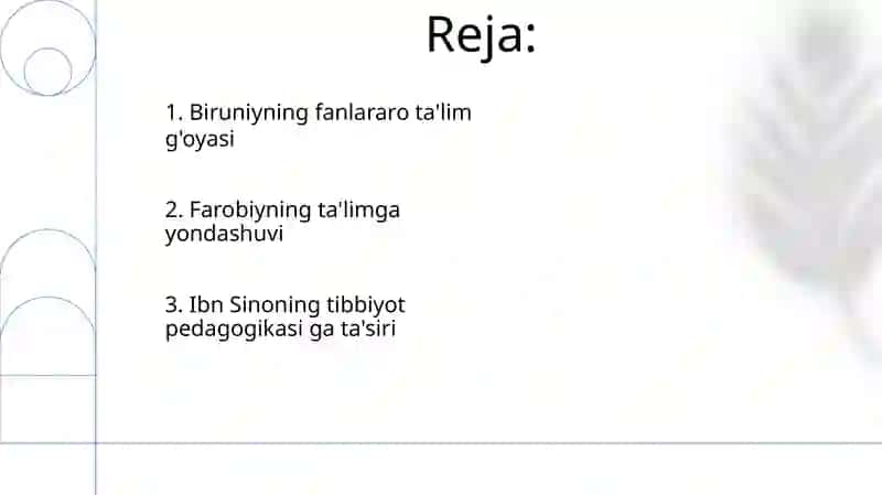 Biruniyning fanlararo ta'lim g'oyasi 2