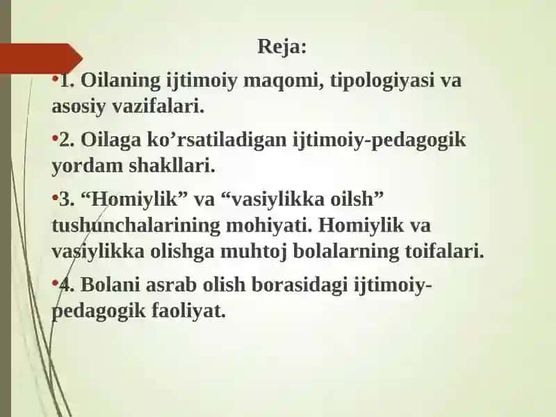 OILAGA IJTIMOIY PEDAGOGIK YORDAM SHAKLLARI 2