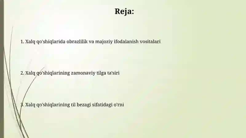 Xalq qo'shiqlari - nutq bezagi sifatida 2