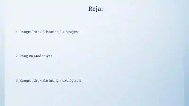 Ranglarni idrok etish 2