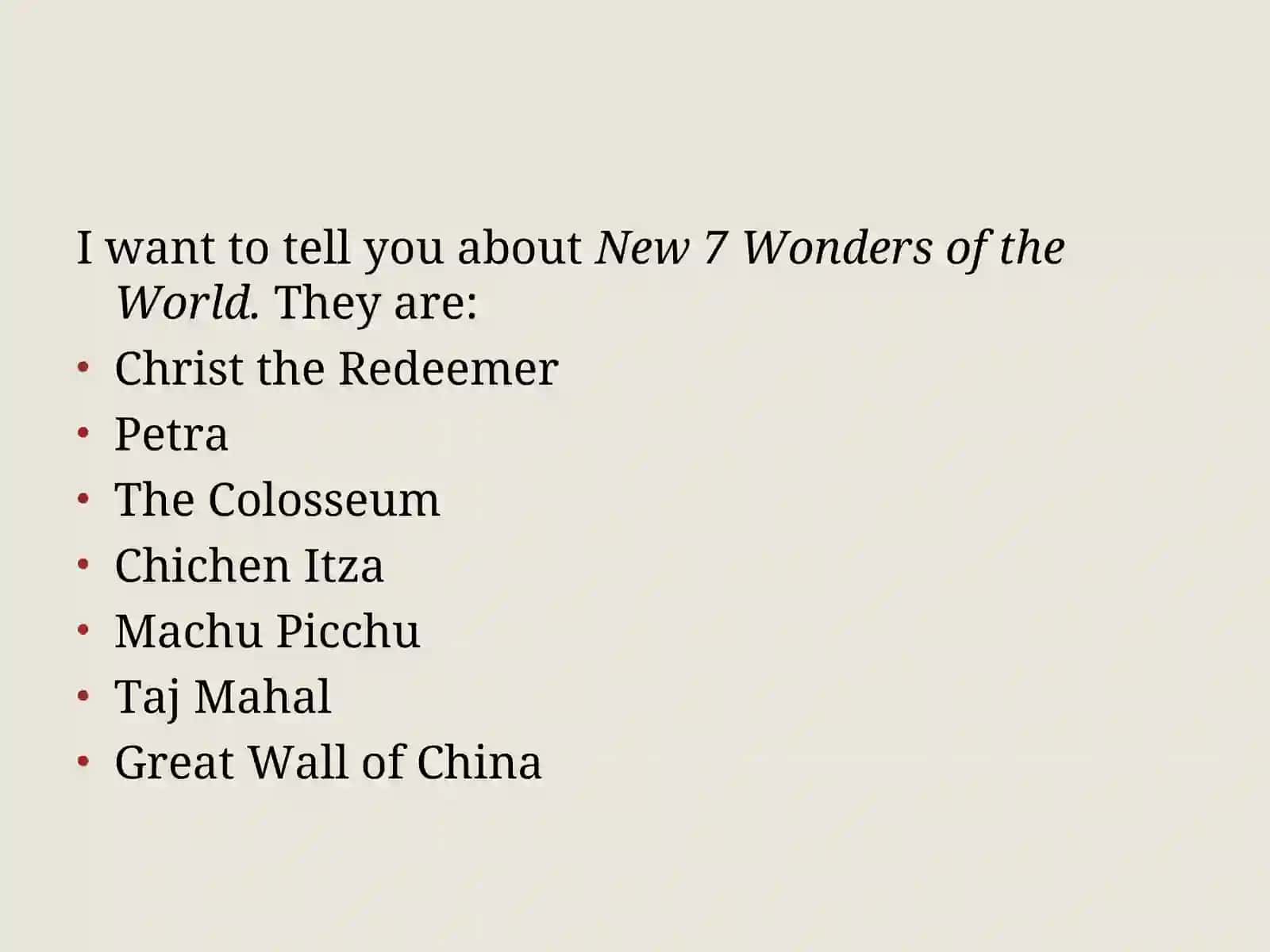 THE WORLD WONDERS 2