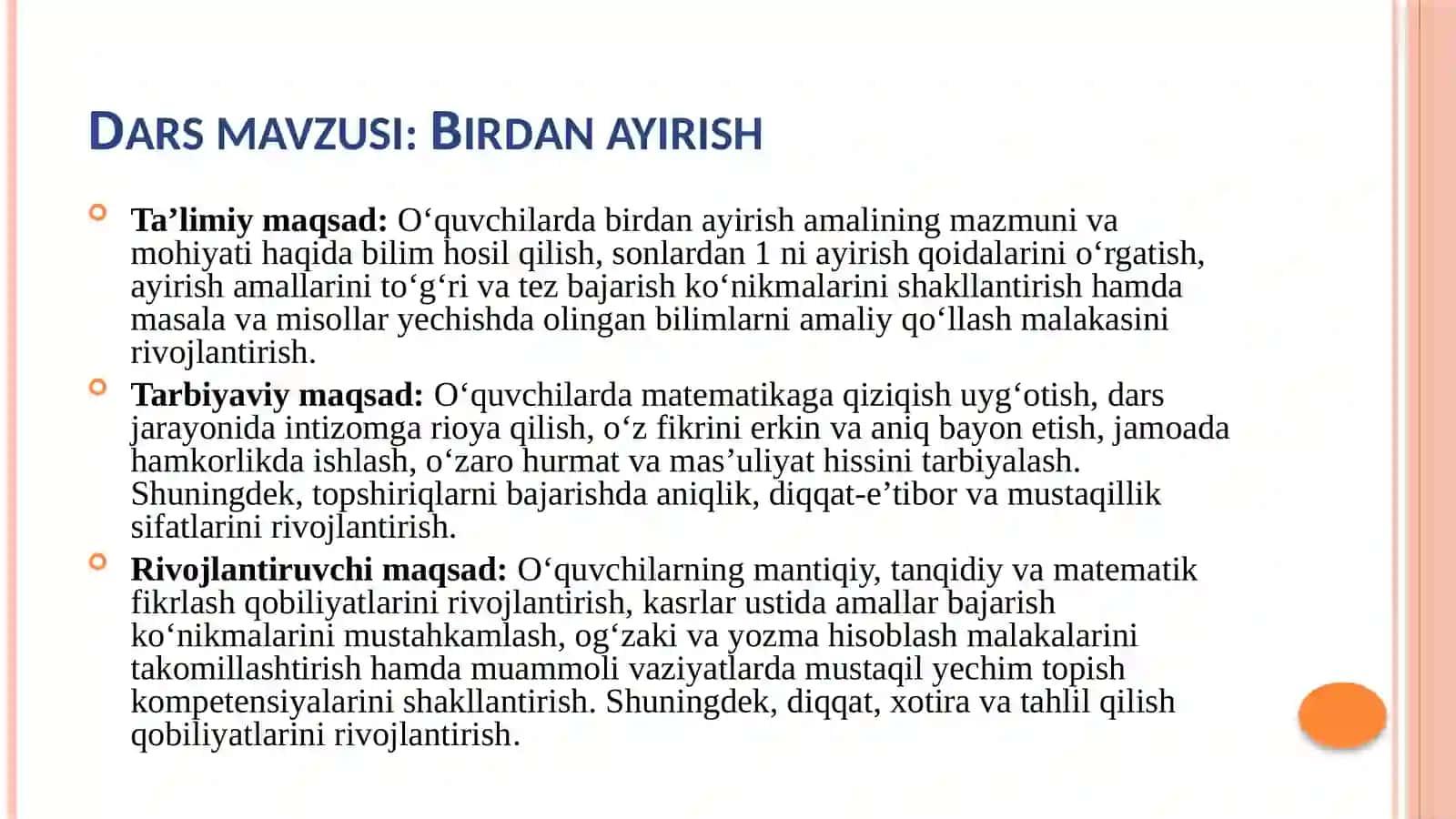 Birdan ayirish 2