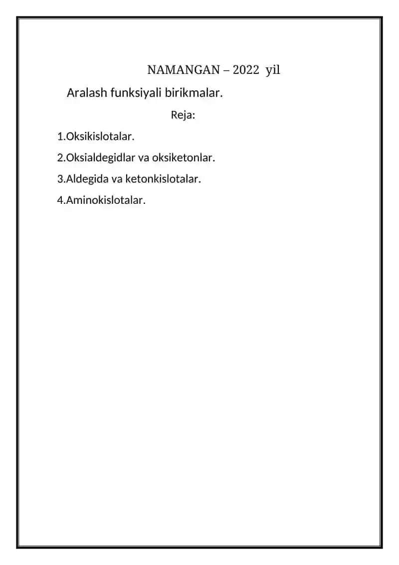 Aralash funksiyali birikmalar 2