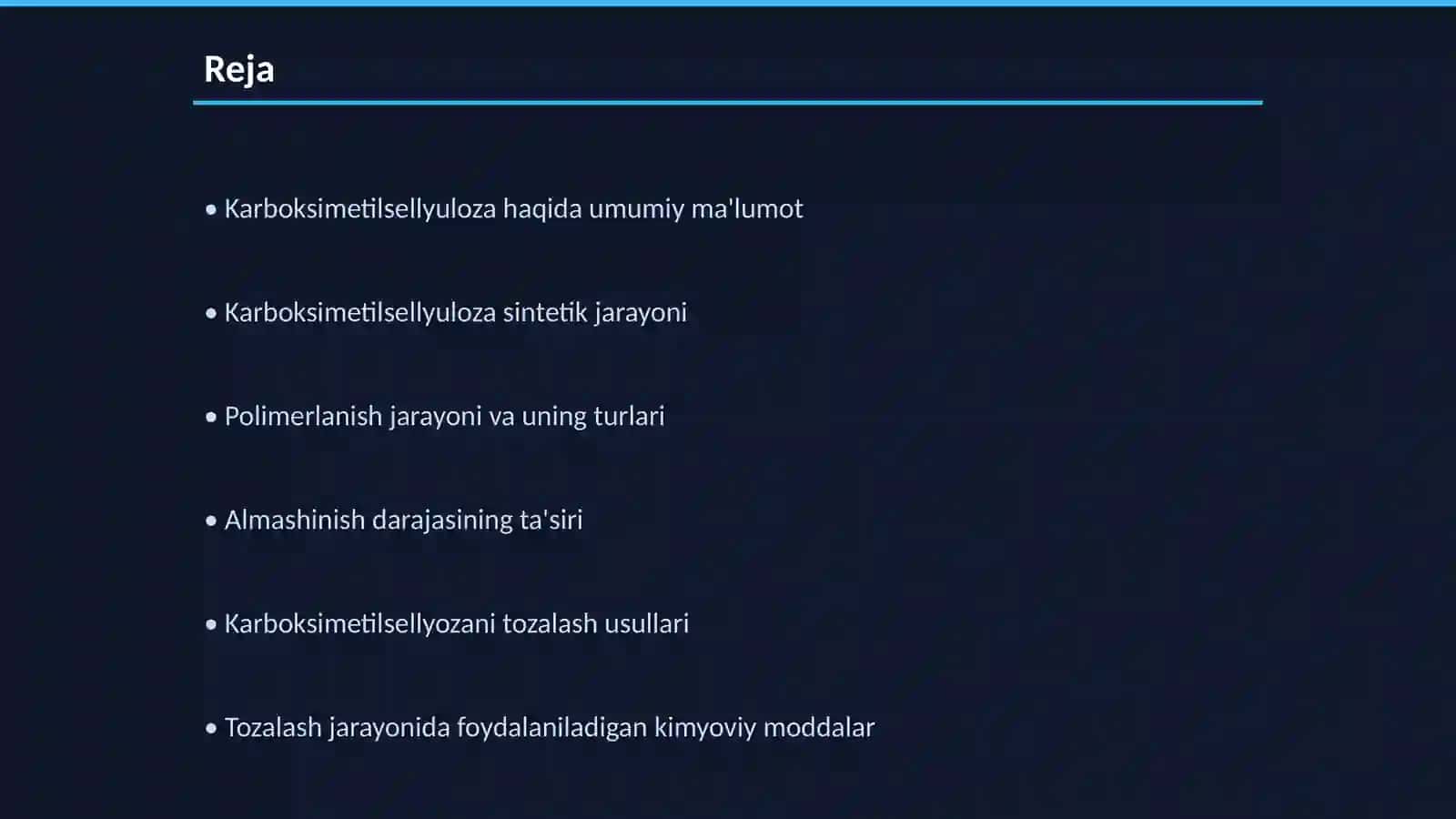 Karboksimetilsellyuloza sentiz va ularni tozalash usullari 2