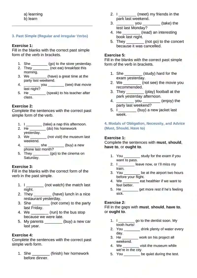 vocabulary and grammar quiz 2