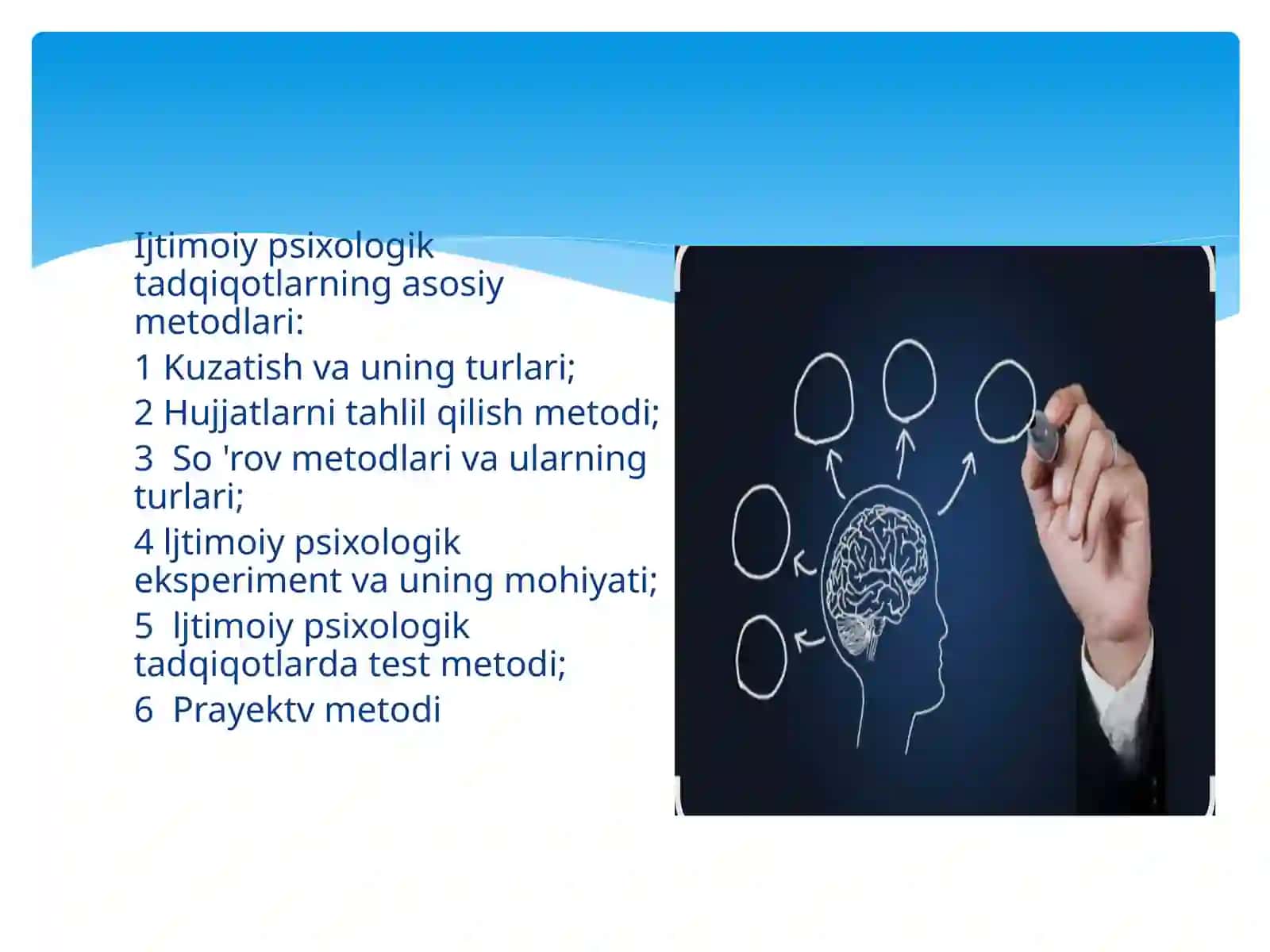 Ijtimoiy psixologiya fanining tadqiqot metodlari 2