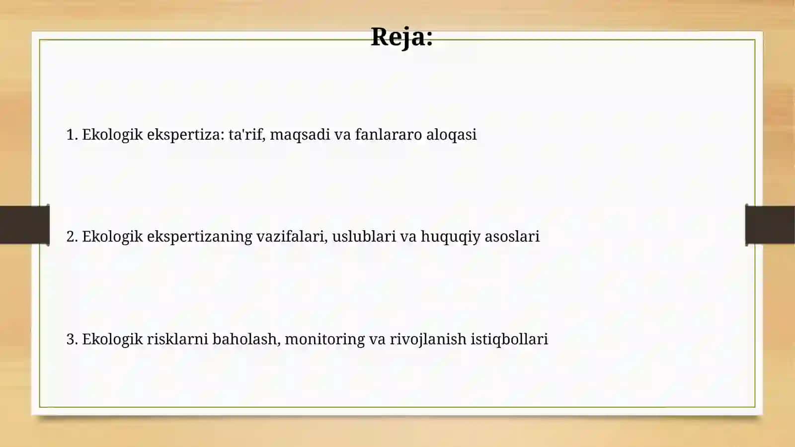 Ekologik ekspertiza 2