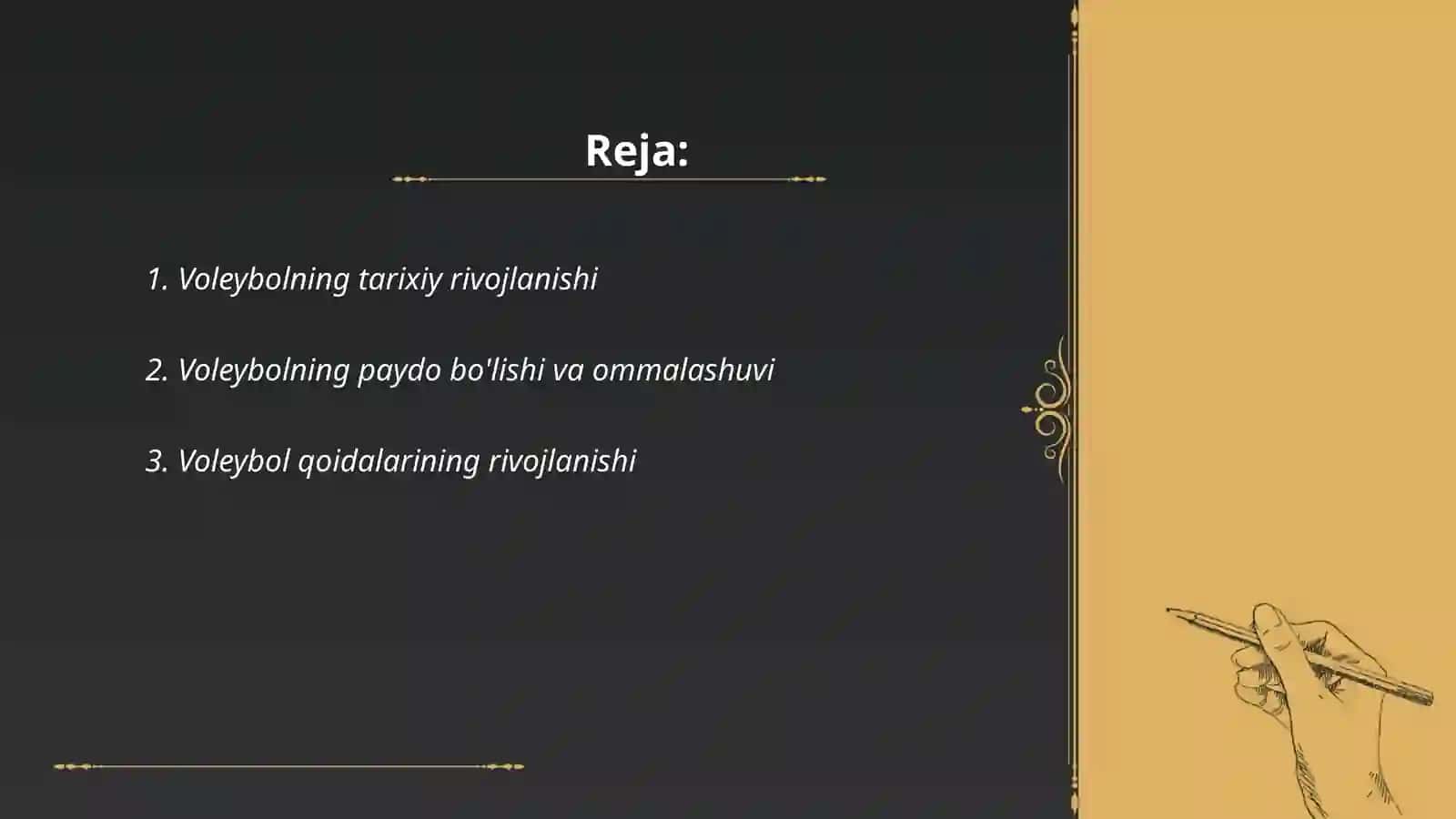 Voleybol rivojlanishi tarixi 2