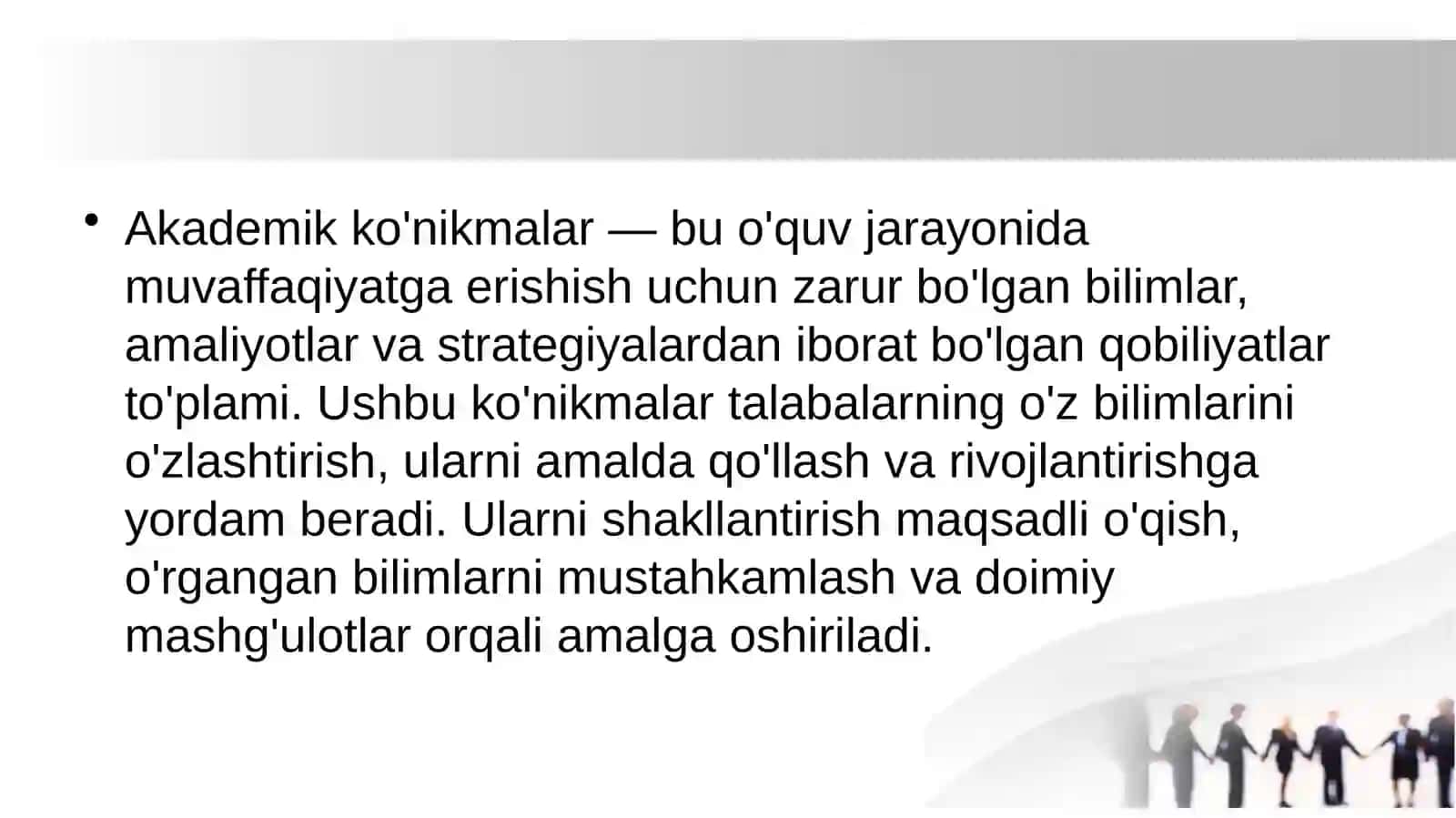 Shaxsiy akademik faoliyatni tashkil etish 2
