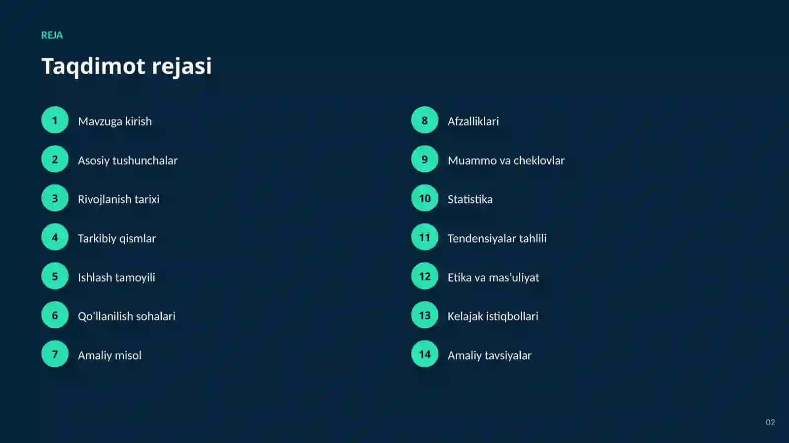 SUN'IY INTELLEKT • AI VA BULUTLI TEXNOLOGIYALAR 2