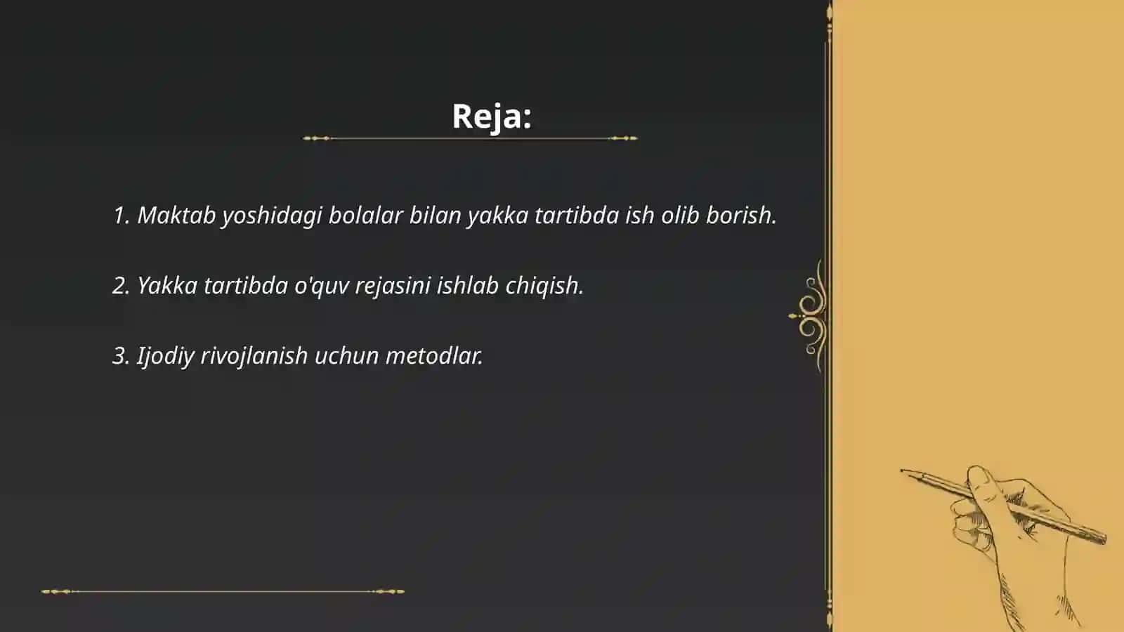 Bolalar bilan yakka tartibda ish olib borish 2