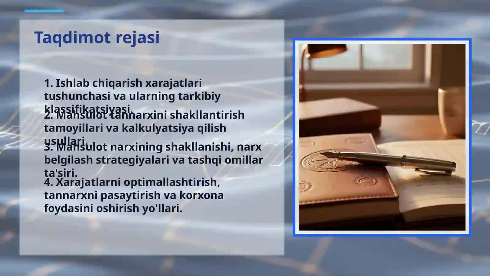 Mahsulot tannarxi va narxi 2