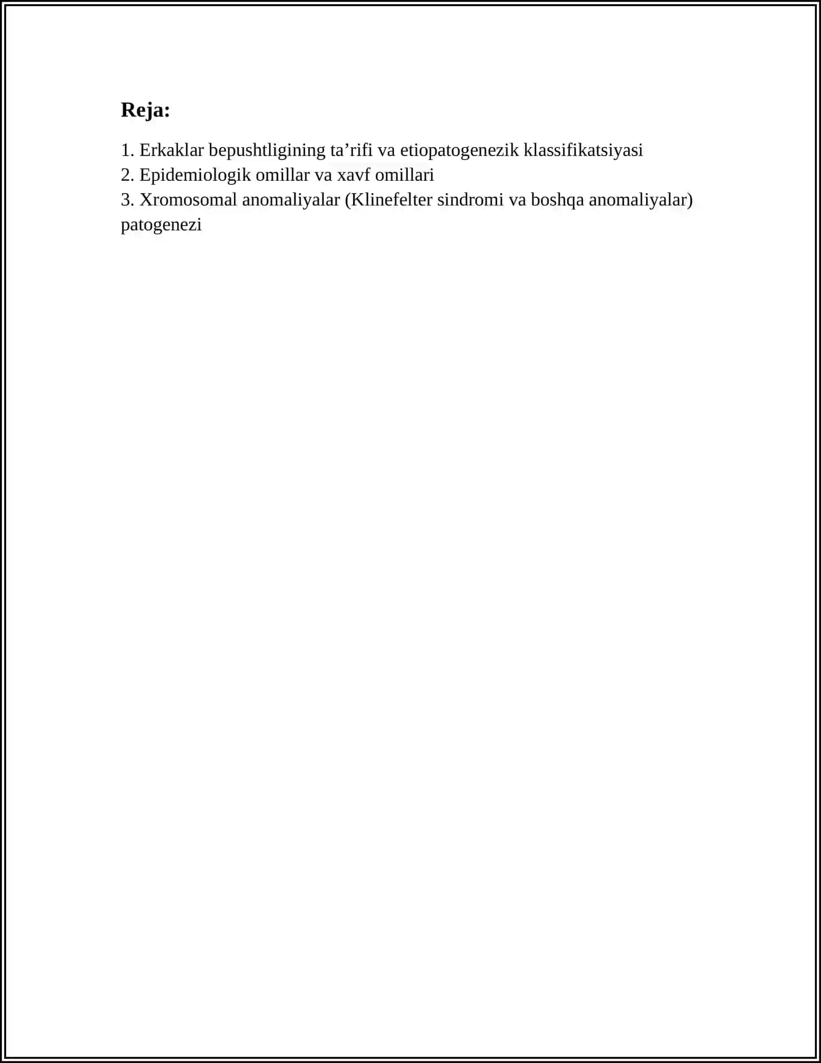 ERKAKLAR BEPUSHTLIGI ETIOLOGIYASI PATOGENEZI 2