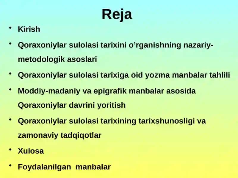 Qoraxoniylar sulolasi tarixiga oid manbalar tahlili 2