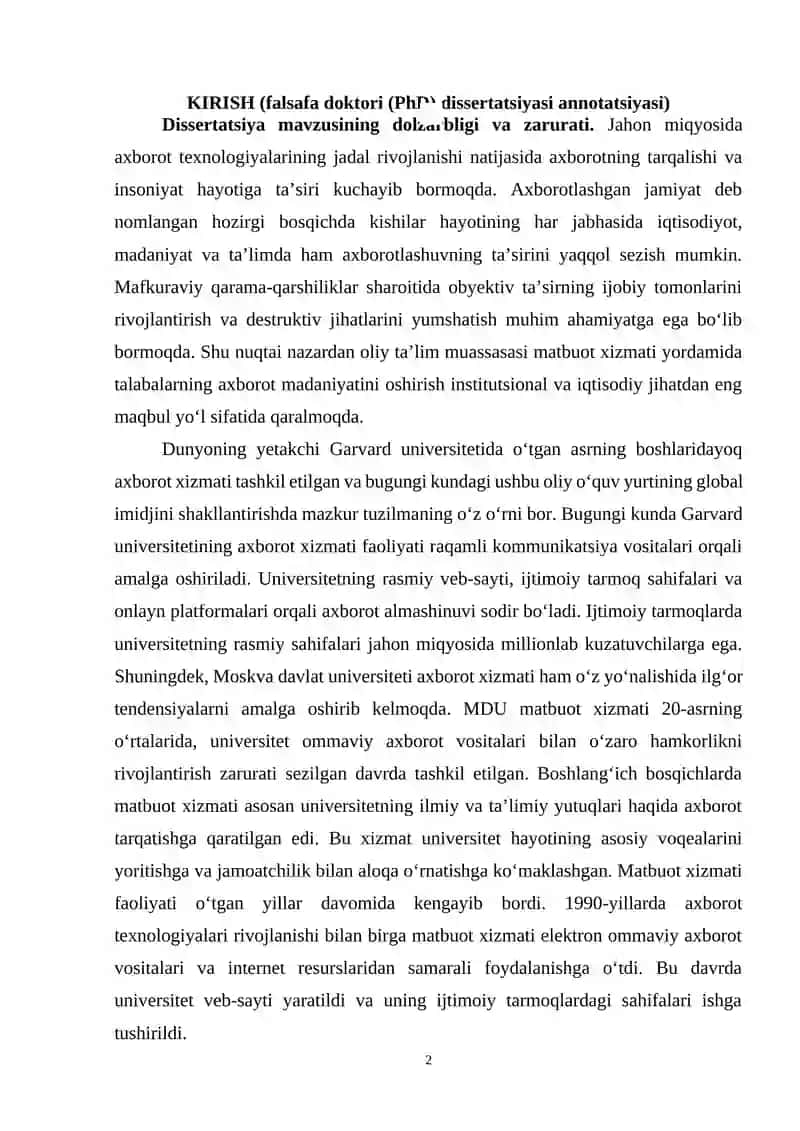 MATBUOT XIZMATINING IJTIMOIY-FALSAFIY MOHIYATI 2