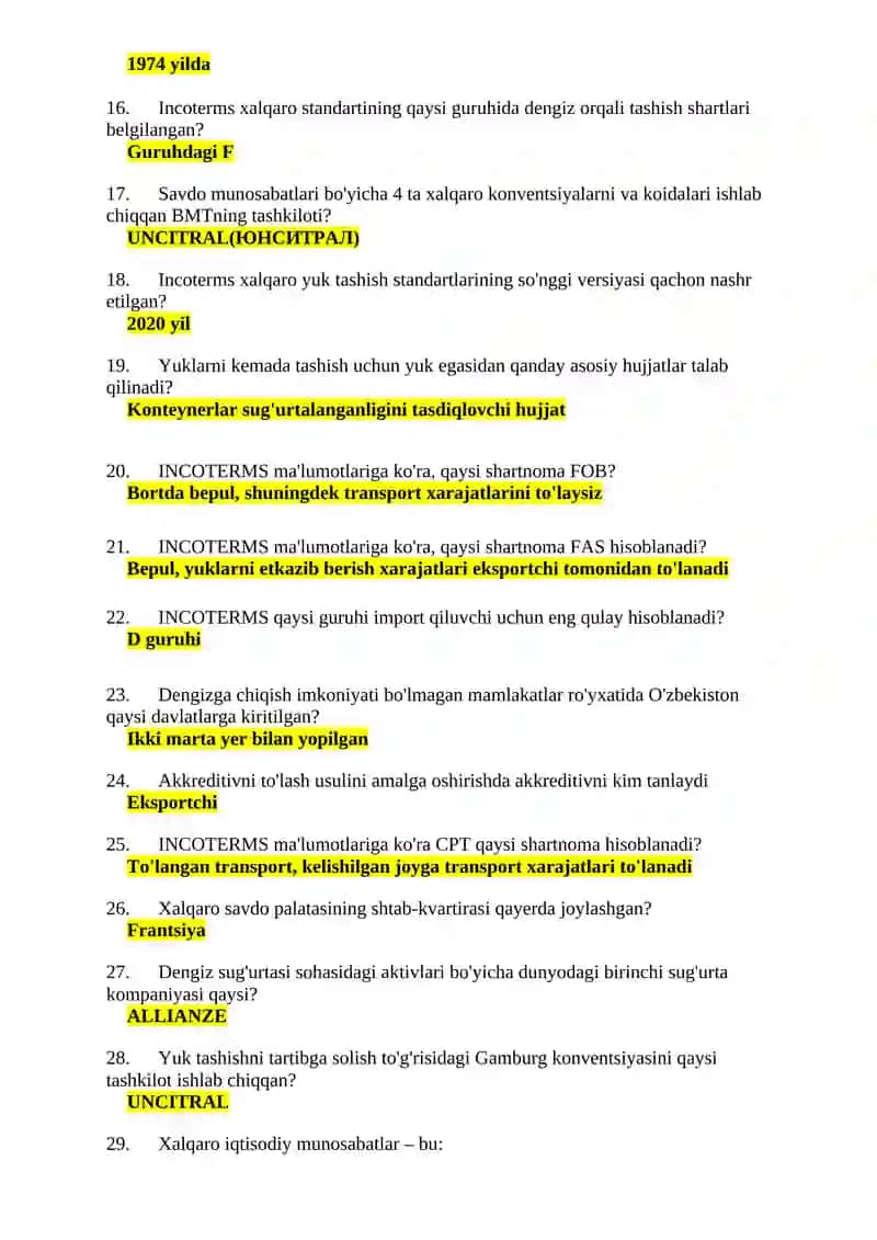 INTERNATIONAL TRADE AND TRADE POLICY 2