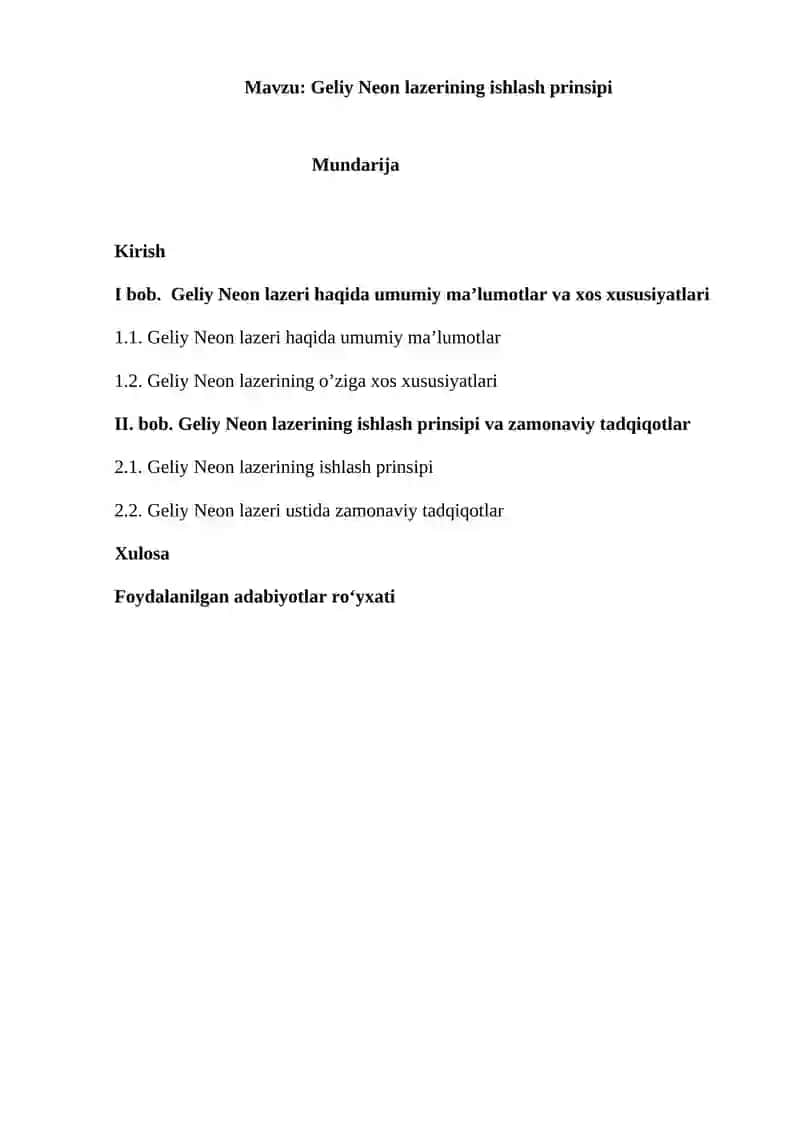 Geliy-Neon lazerining ishlash prinspi 2