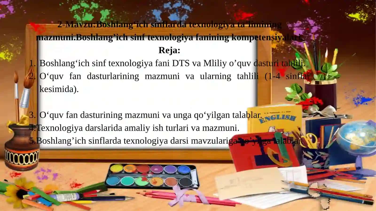 Boshlang‘ich sinftexnologiyafaniDTStahlili 2
