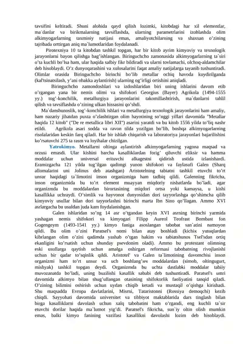 Metallurgiya va metallarga ishlov berish 2