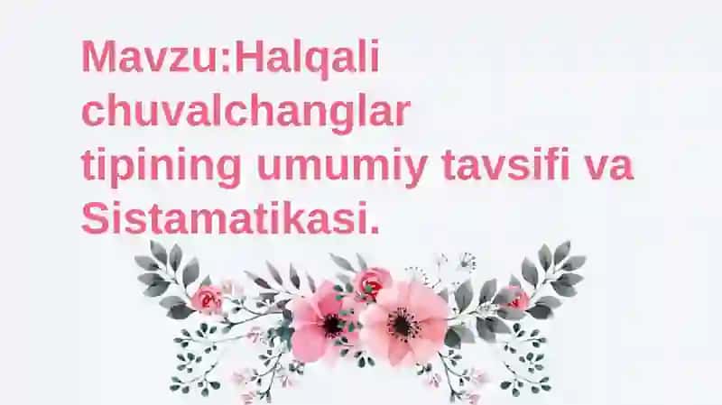 Halqali chuvalchanglar 2