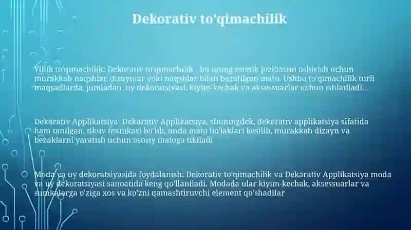 Dekarativ Applikatsiya 2